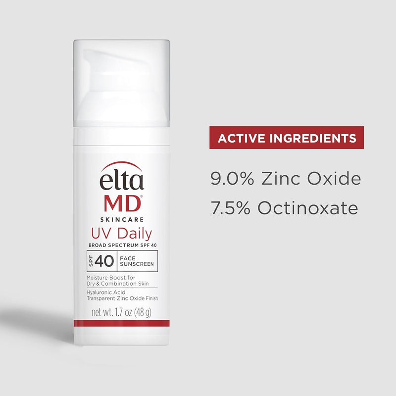 EltaMD UV Daily Moisturizing Facial Sunscreen SPF 40 by EltaMD for Unisex - 1.7 oz Sunscreen