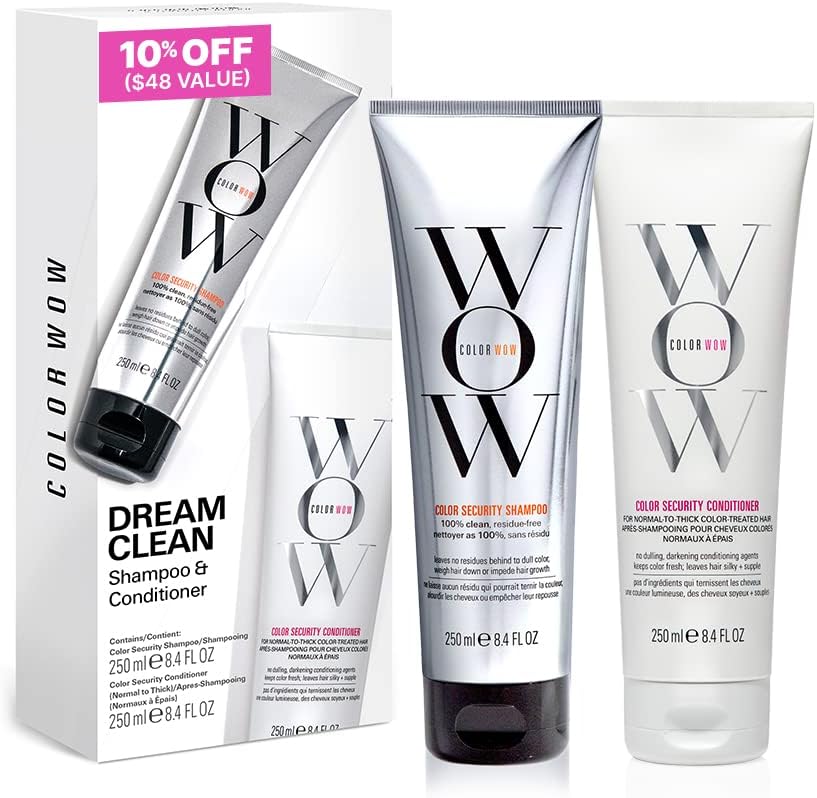 COLOR WOW Color Security Shampoo & Conditioner Duo – 250ml Each