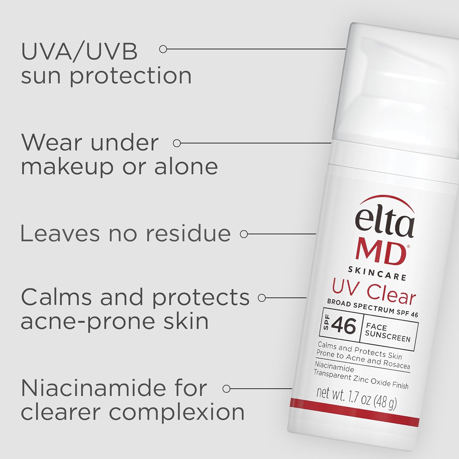 EltaMD UV Clear SPF 46 Face Sunscreen – 1.7 oz