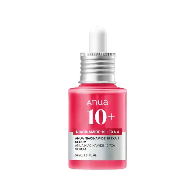 ANUA 10% Niacinamide + 4% TXA Serum 30ml | Dark Spot Correcting Korean Serum with Ceramide & Hyaluronic Acid | Fragrance-Free Hydrating & Soothing Glass Skin Formula