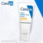 CeraVe facial moisturizing lotion on a white background