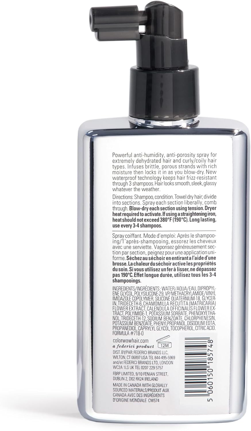 Shampoo bottle with label on a white background